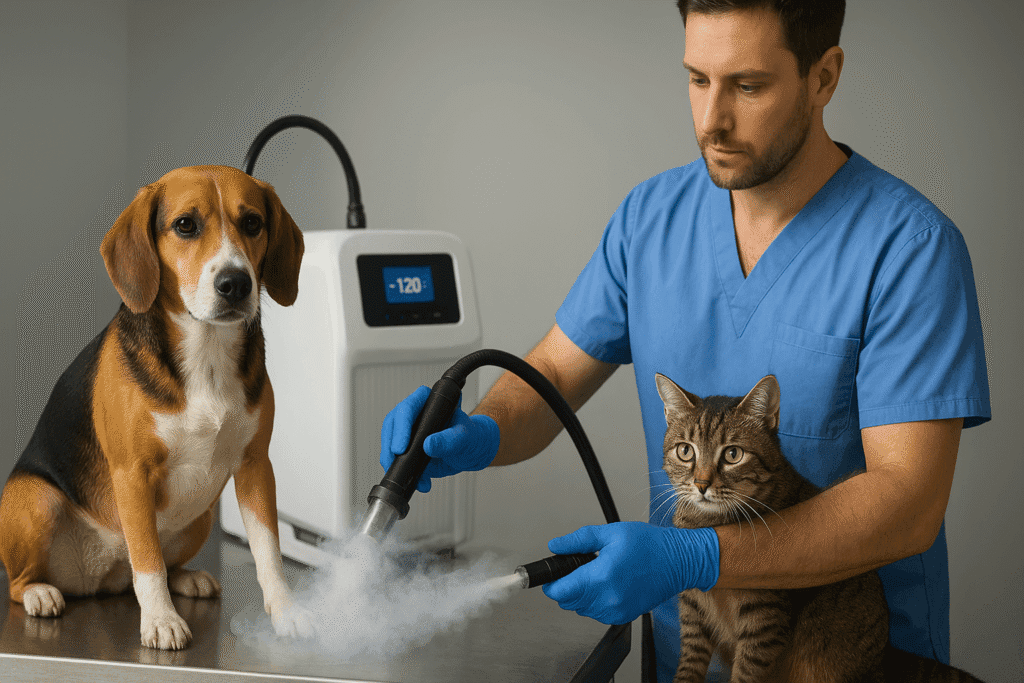 Crioterapia Em Pets: Quando É Indicada, Benefícios Clínicos E Cuidados Essenciais No Tratamento Veterinário 2 Crioterapia