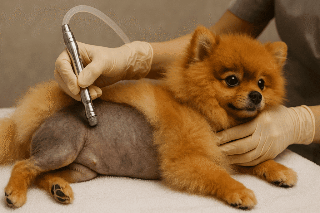 Tratamento De Alopecia X Em Spitz Com Peeling De Diamante: Quando A Estética Também Cuida Da Saúde 4 Peeling De Diamante