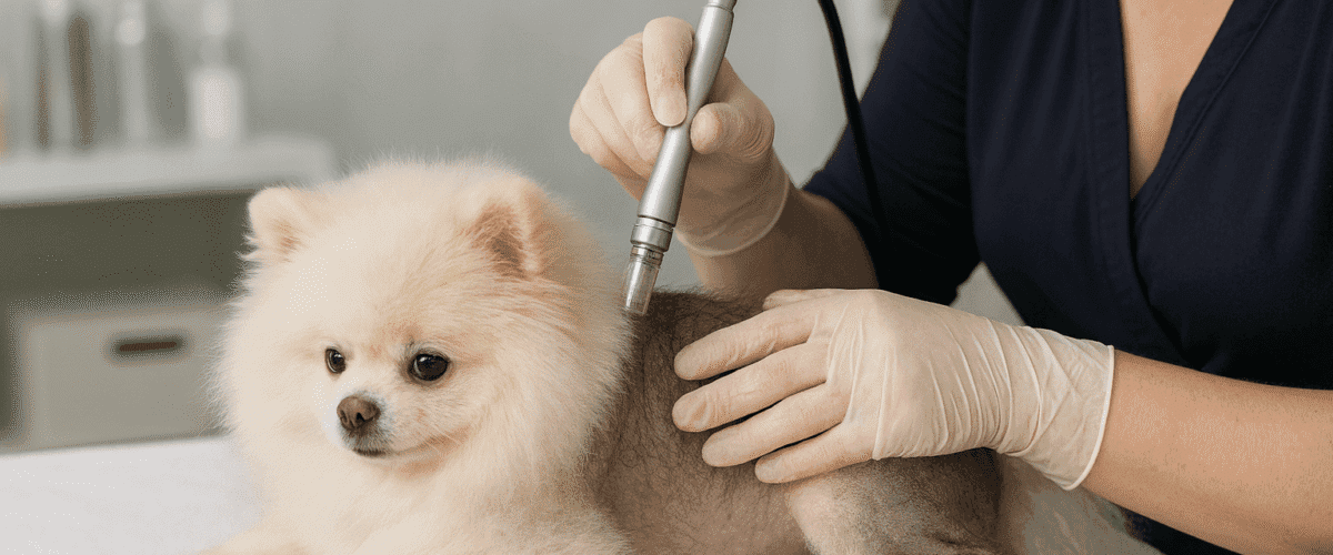 Tratamento De Alopecia X Em Spitz Com Peeling De Diamante: Quando A Estética Também Cuida Da Saúde 6 Peeling De Diamante Queda De Pelos