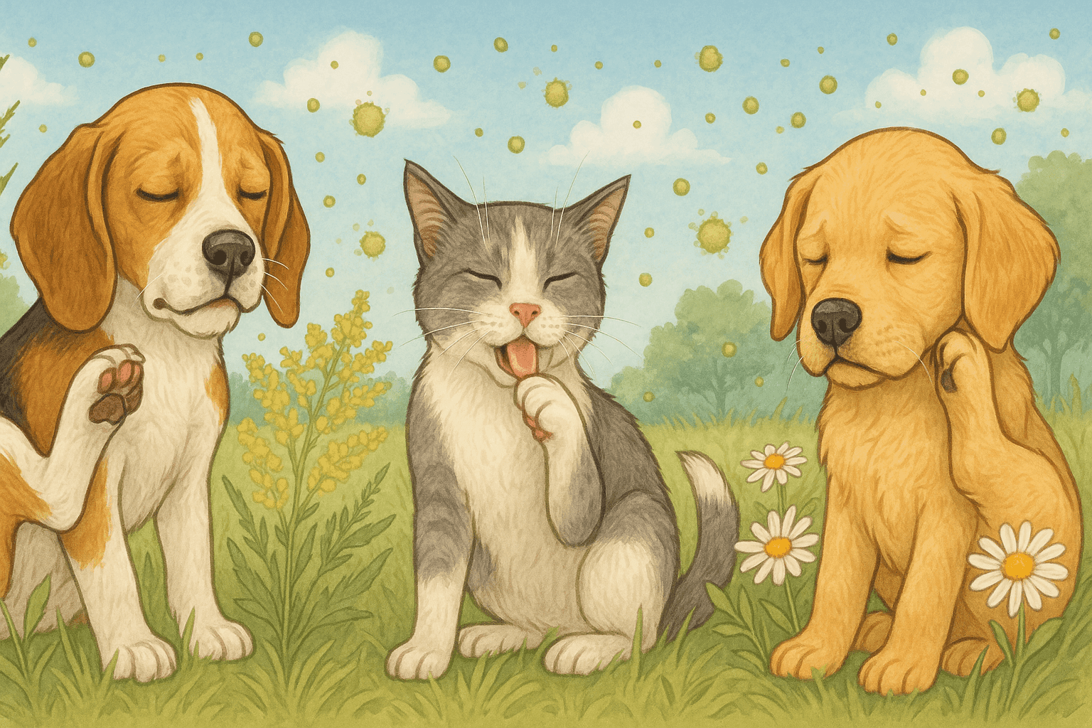 Alergias Sazonais Em Pets Grama